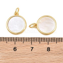 Brass with White Shell Pendants&nbsp;CU-CBA9482-04G-02