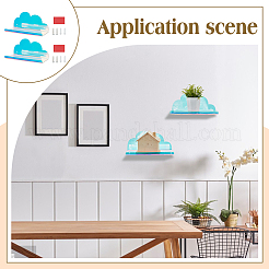 Cloud Laser Acrylic Wall Mounted Display Stands&nbsp;ODIS-WH0038-118A-02
