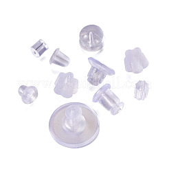 1000Pcs 10 Styles Rubber & Silicone & Plastic Ear Nuts&nbsp;KY-TA0001-21