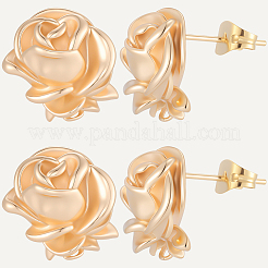 10Pcs Brass Stud Earring Findings&nbsp;KK-BBC0020-90