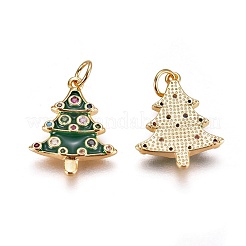 Brass Micro Pave Cubic Zirconia Pendants&nbsp;ZIRC-I028-10G