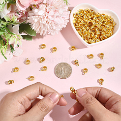 120Pcs Tibetan Style Alloy Rondelle Tube Bails&nbsp;FIND-PA0001-47G