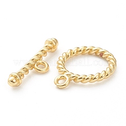 Brass Toggle Clasps&nbsp;KK-P200-06G