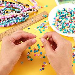 13 Strands 13 Colors Handmade Polymer Clay Beads Strands&nbsp;CLAY-SZ0001-18