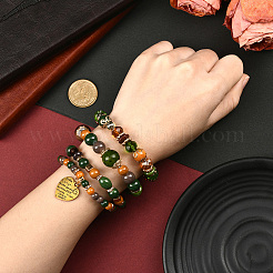 1 Set Boho Style Wood Beaded Stretch Bracelet Sets for Women&nbsp;BJEW-SP0001-12