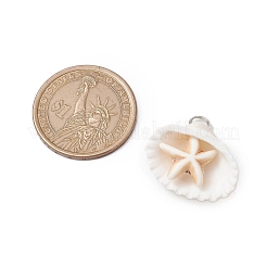Summer Beach Natural Shell Pendants&nbsp;PALLOY-JF02649-01