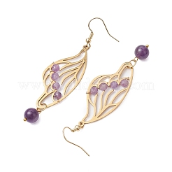 Natural Mixed Stone Dangle Earrings&nbsp;EJEW-JE06130