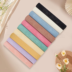 10Pcs 10 Colors Frosted PVC Imitation Leather Fabrics&nbsp;DIY-CL0001-71A