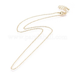 Brass Cable Chain Necklaces Making&nbsp;MAK-L025-06G