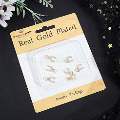 10PCS Brass Micro Pave Cubic Zirconia Charms&nbsp;ZIRC-BBC0002-54