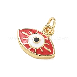 Brass Enamel Pendants&nbsp;KK-CBA3F25-12G