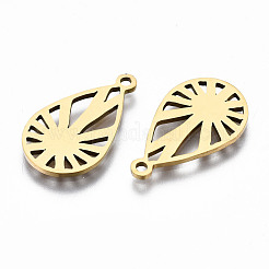 201 Stainless Steel Pendants&nbsp;STAS-Q240-043G