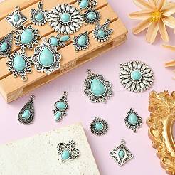 20Pcs 10 Styles Tibetan Style Alloy Pendants&nbsp;TIBEP-CJ0003-31