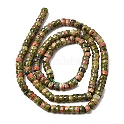 Natural Unakite Heishi Beads Strands&nbsp;G-A299-A10-01