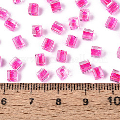 Transparent Inside Colours Glass Seed Beads&nbsp;SEED-T007-11D