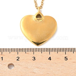304 Stainless Steel Pendant Necklaces for Women&nbsp;NJEW-U040-02C-G