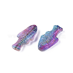 Baking Paint Transparent Glass Beads&nbsp;DGLA-N018-22B