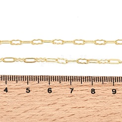 2.5MM Brass Textured Oval Link Chain Necklaces for Women&nbsp;NJEW-F366-06A-G
