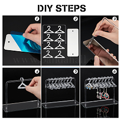 1 Set Acrylic Earring Display Stands&nbsp;EDIS-PH0001-36C-WH