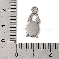 Non-Tarnish 304 Stainless Steel Pendant Rhinestone Settings&nbsp;STAS-N103-42P