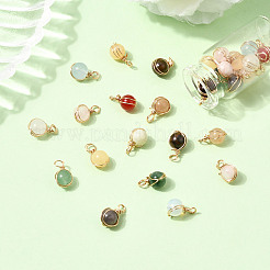 32Pcs 16 Styles Natural & Synthetic Gemstone Pendants&nbsp;PALLOY-SW00089