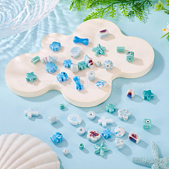 42Pcs 21 Styles Handmade Porcelain Beads&nbsp;PORC-TA0001-45