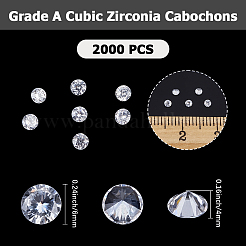 Cubic Zirconia Cabochons&nbsp;ZIRC-BBC0003-76D