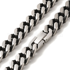 304 Stainless Steel Curb  Chain Necklaces&nbsp;NJEW-Q337-05G-AS