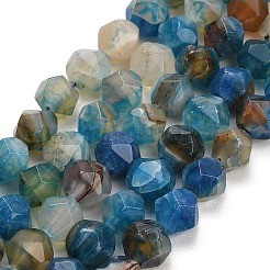 Natural Agate(Dyed & Heated) Beads Strands&nbsp;G-K425-B11-01