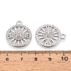 Alloy Rhinestone Pendants&nbsp;FIND-N008-08P