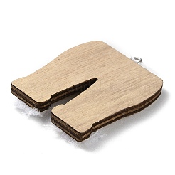 Christmas Unfinished Wood Pendant Decorations&nbsp;WOOD-D026-01E