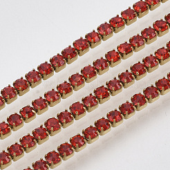 304 Stainless Steel Rhinestone Strass Chains&nbsp;STAS-T055-06G