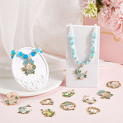 20Pcs 10 Styles Alloy Enamel Pendants&nbsp;FIND-SC0012-31