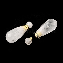 Natural Mixed Stone Perfume Bottle Pendants&nbsp;G-L623-06G
