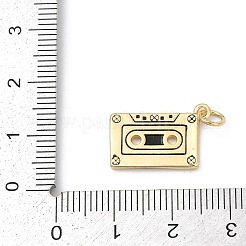 Brass Enamel Pendants&nbsp;KK-U062-36G