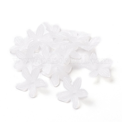 5-Petal Transparent Acrylic Bead Caps&nbsp;OACR-A017-15