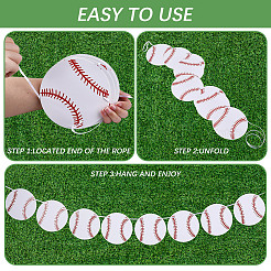 8Pcs Sports Party Decoration Paper Banner&nbsp;AJEW-CN0007-14D