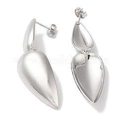 Non-Tarnish 304 Stainless Steel Dangle Stud Earrings for Women&nbsp;EJEW-Z303-09P