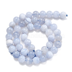 Natural Blue Lace Agate Beads Strands&nbsp;G-F222-30-8mm-02