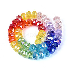 Electroplate Transparent Glass Beads Strands&nbsp;EGLA-N025-04A-A01