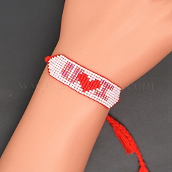 Glass Seed Braided Bead Bracelet&nbsp;BJEW-P269-19