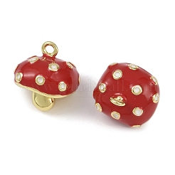 Brass Enamel Pendants&nbsp;KK-I358-074G-01