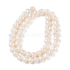 Natural Cultured Freshwater Pearl Beads Strands&nbsp;PA-CBAC463-01