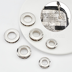 18Pcs 3 Style Alloy Grommet Eyelet Findings&nbsp;FIND-WR0006-18P
