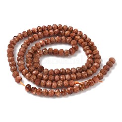 Synthetic Goldstone Beads Strands&nbsp;G-R013-B01-4x3mm