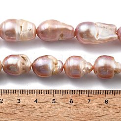 Natural Nucleated Pearl Beads Strands&nbsp;PEAR-B004-15F-01D