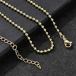 Brass Ball Chain Necklaces&nbsp;NJEW-M108-13G