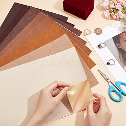 8 Style Jewelry Faux Suede & Velet Self-adhesive Fabric Sets&nbsp;DIY-BC0012-46