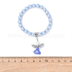 Lovely Wedding Dress Angel Bracelets for Kids&nbsp;BJEW-JB00727-01