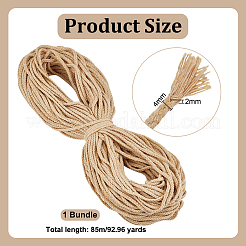 85M Cotton Braided Cord&nbsp;OCOR-WH0036-74D
